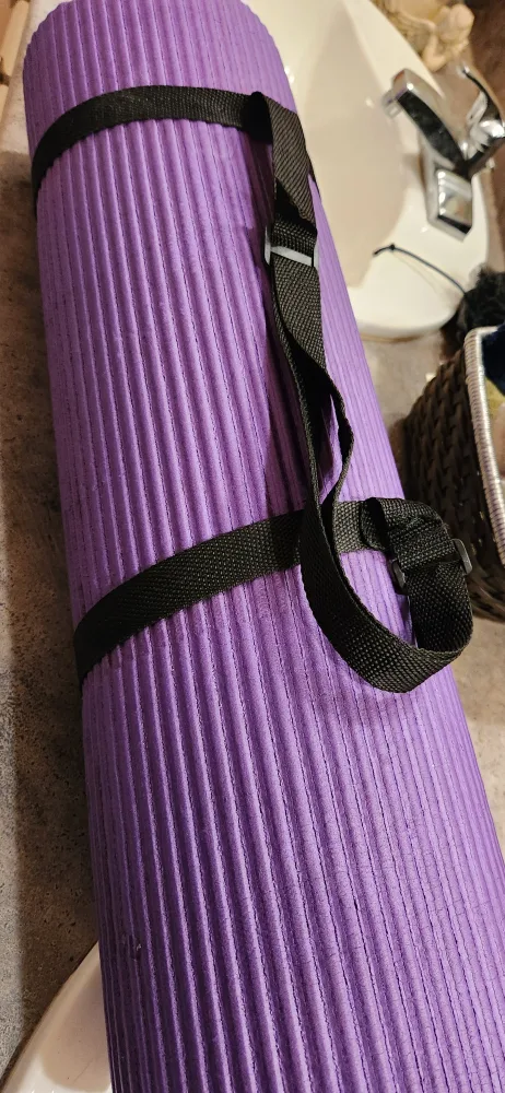 Purple Yoga Mat with Carrying Strap🥕 thrifty picks thumbnail