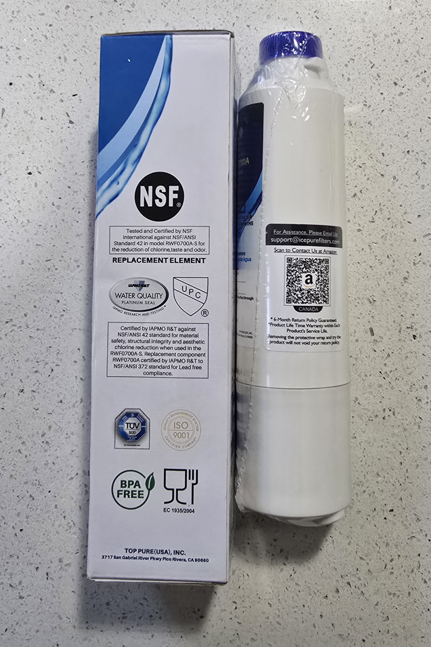 New ICEPURE Refrigerator Water Filter RWF0700A For Samsung Model - photo 2