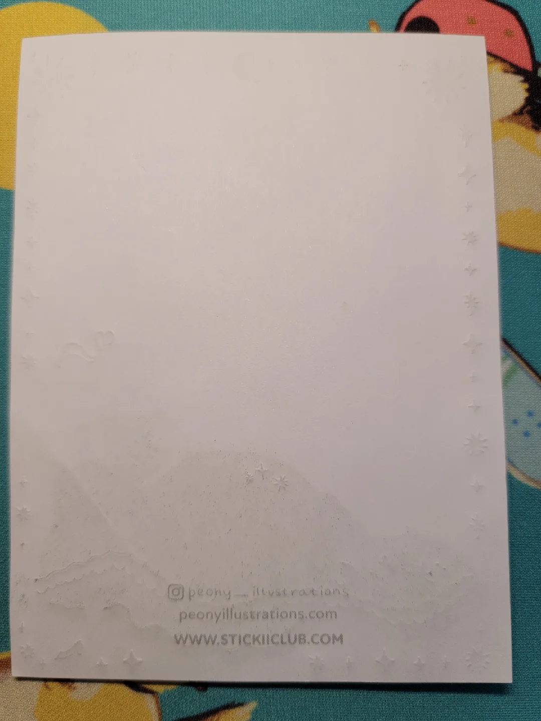 🥕 Peony Illustrations memo pad with golden iridescent shine image indicator(2)