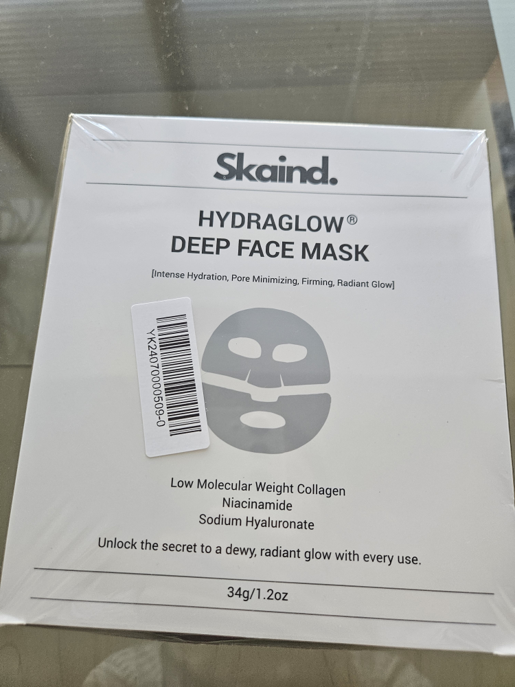 Box of Skaind Hydraglow Deep Face Masks