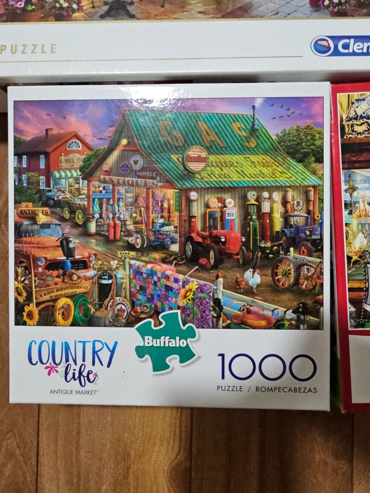 Assorted Jigsaw Puzzles: Ravensburger, Buffalo, Clementoni image indicator(5)