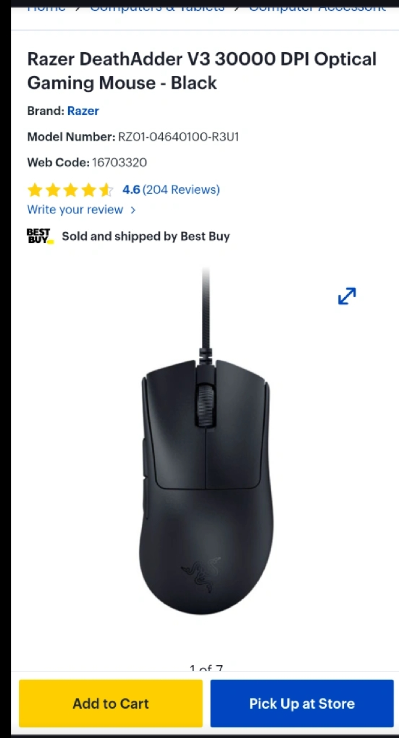 New Razer mouse