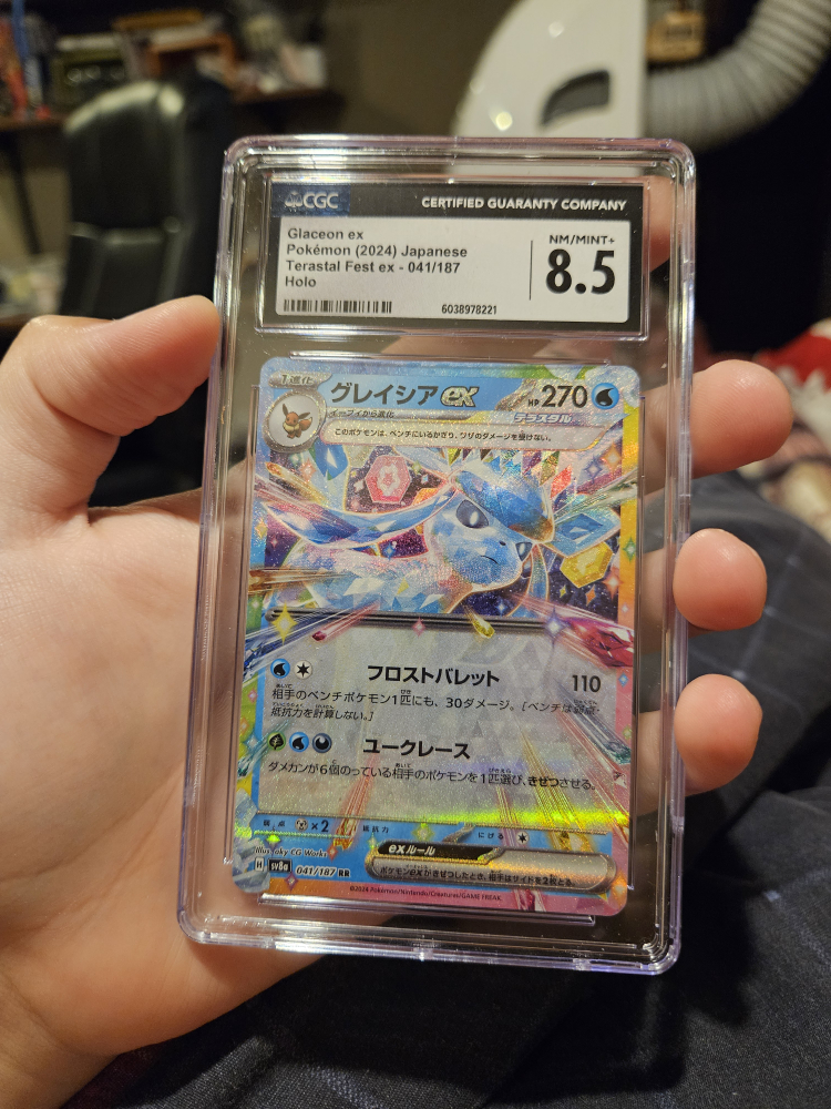 CGC 8.5 Glaceon ex Pokemon 2024 Japanese Terastal Fest