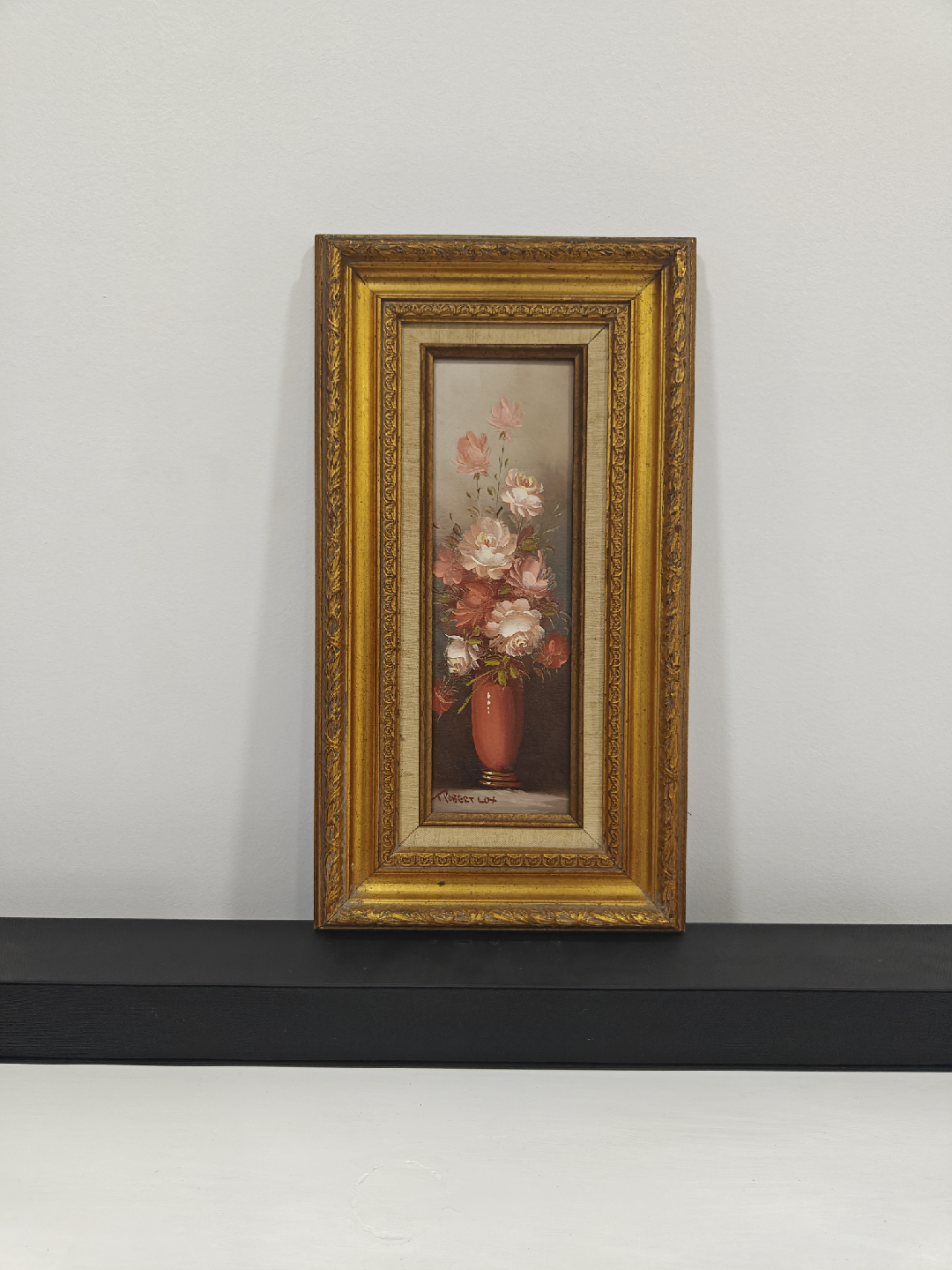 Vintage Robert Cox Floral Oil Painting (OBO)