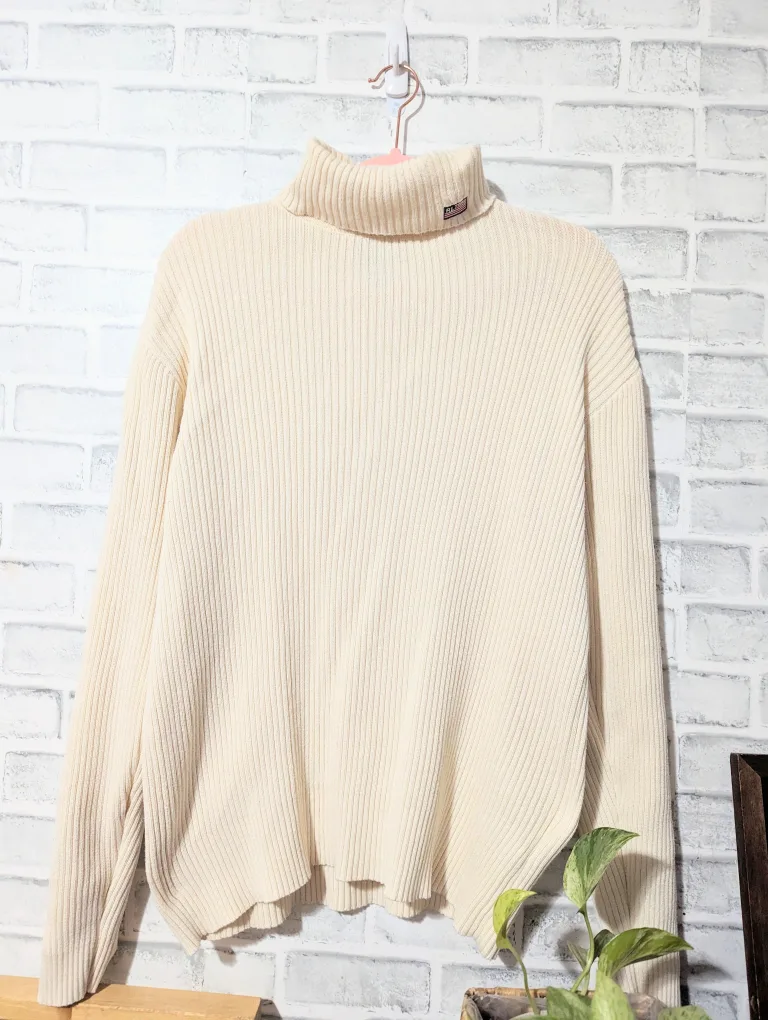 Ralph Lauren Cream Turtleneck Sweater (Vintage) thumbnail