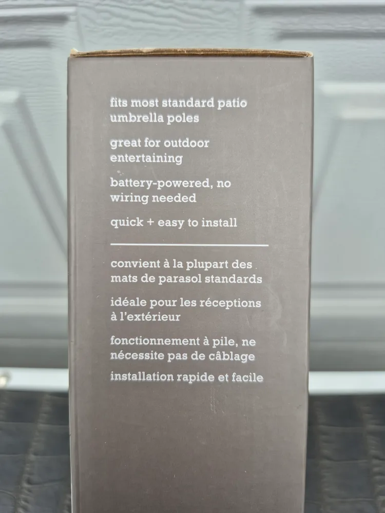 Terra Gear Patio Umbrella Light - 16 LED Lights image indicator(2)