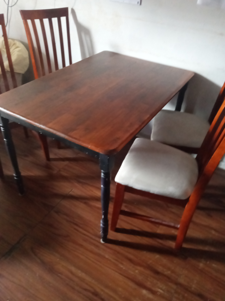 Wooden Dining Table and Chairs