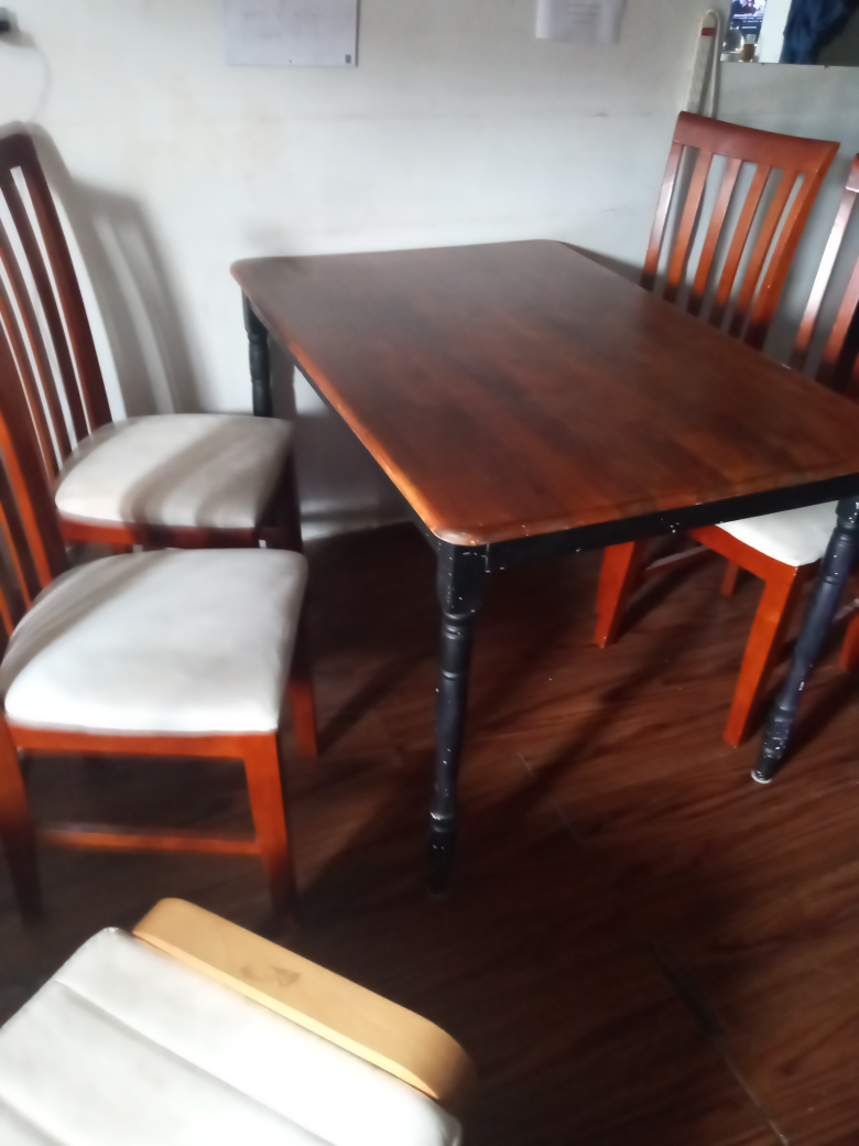 Wooden Dining Table and Chairs - photo 3