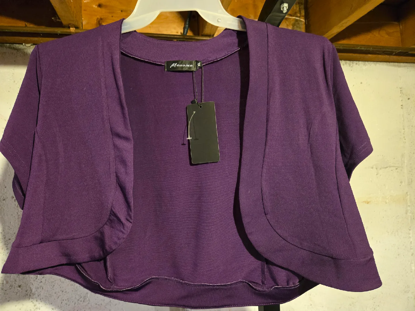 Maccine Purple Bolero - Size L thumbnail