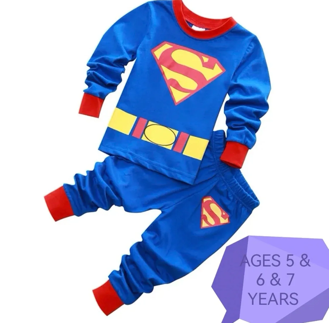 Superman Pajamas, Ages 5-7 thumbnail