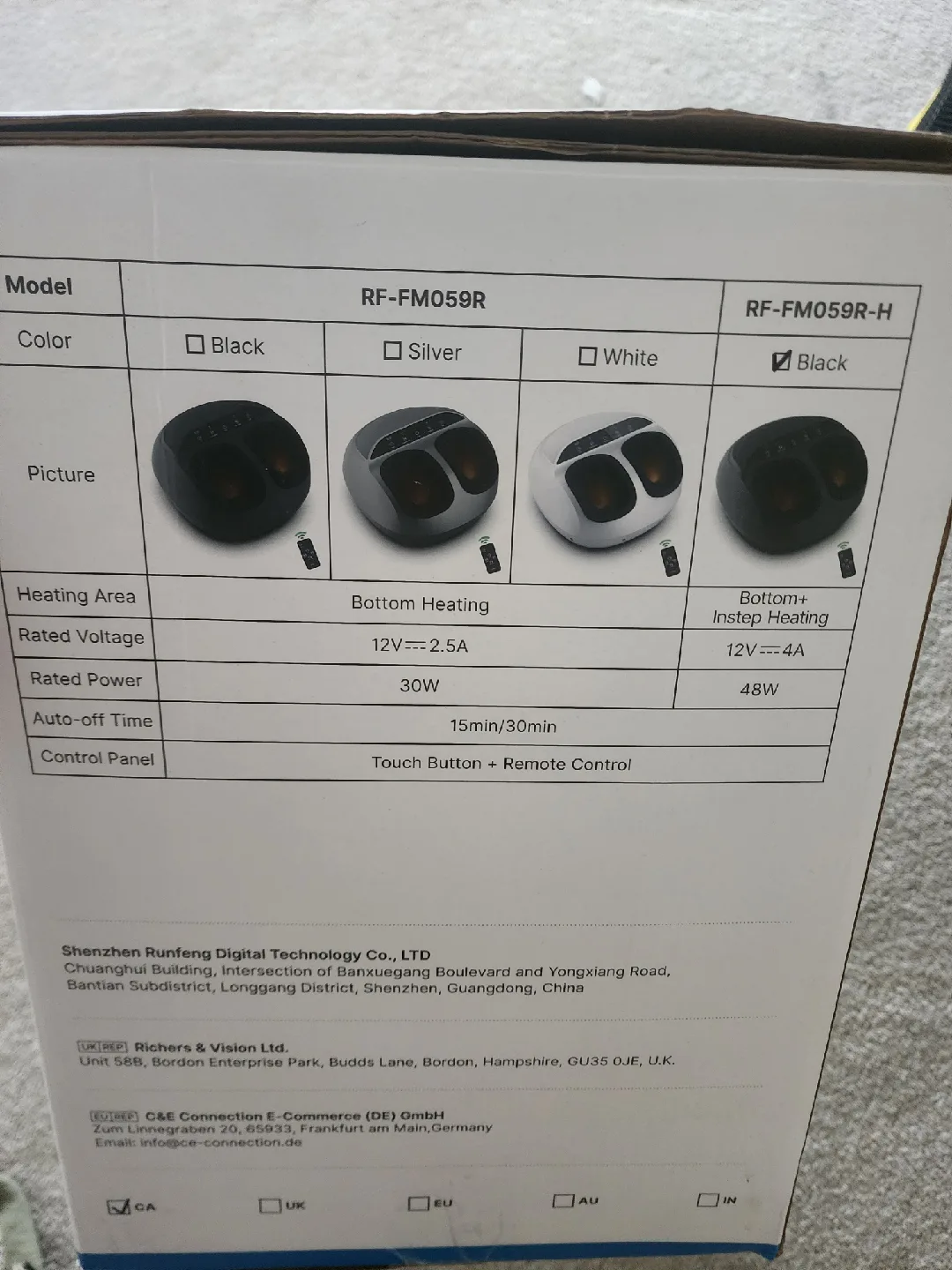 Renpho Foot Massager - Kneading, Shiatsu, Heat image indicator(5)