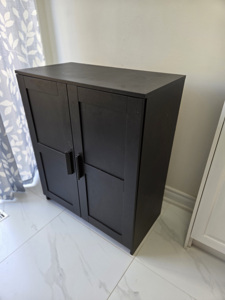 Black Cabinet with Doors and Shelves - photo 4