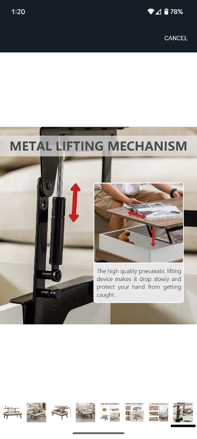 Lift-Top Coffee Table w/ Storage image indicator(6)