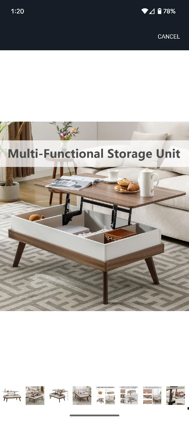 Lift-Top Coffee Table w/ Storage image indicator(7)