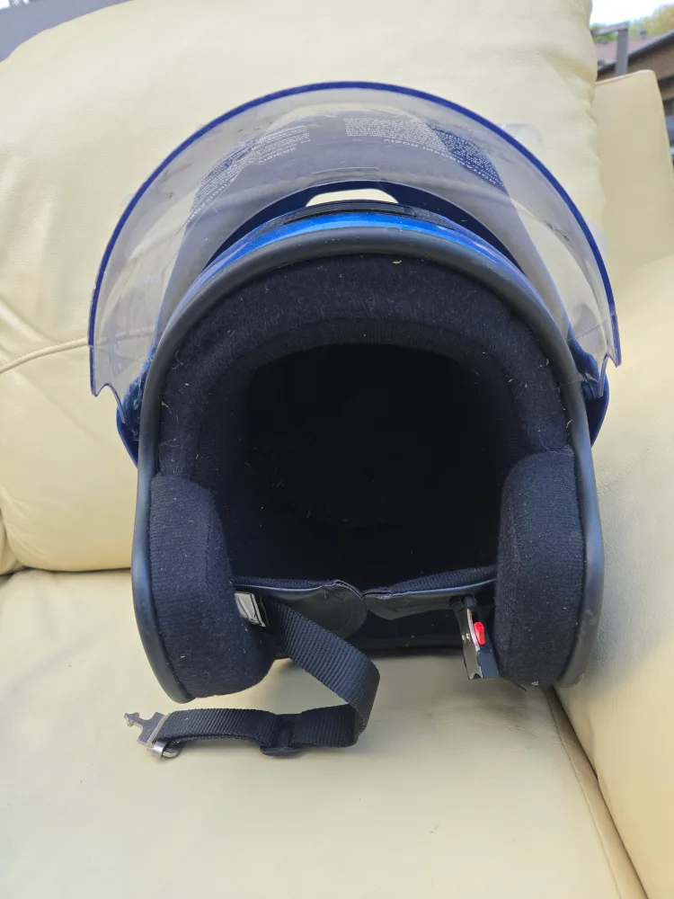 Blue Motorcycle Helmet - Size L image indicator(3)