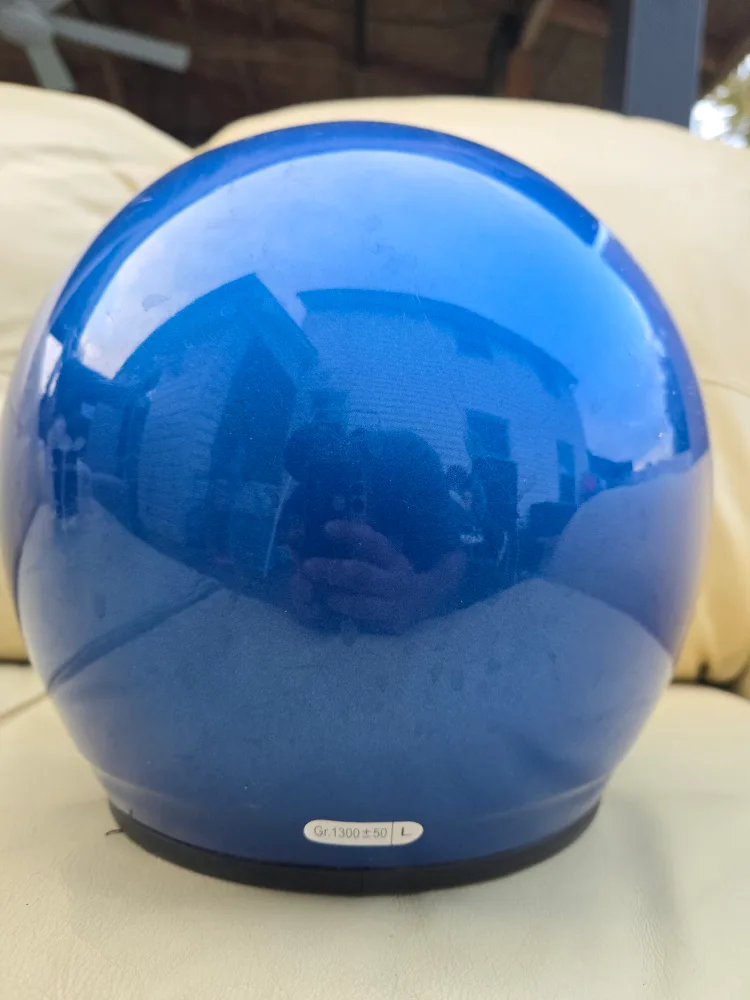 Blue Motorcycle Helmet - Size L image indicator(4)