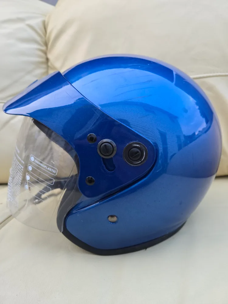 Blue Motorcycle Helmet - Size L image indicator(7)