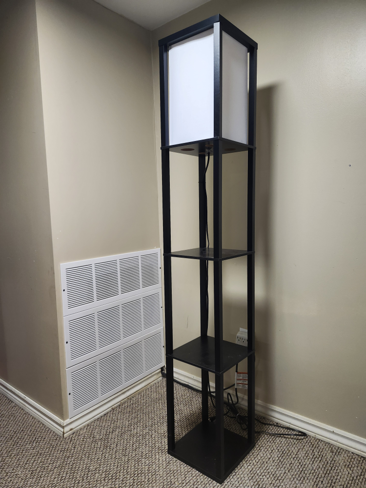 Black Shelf Floor Lamp - photo 2