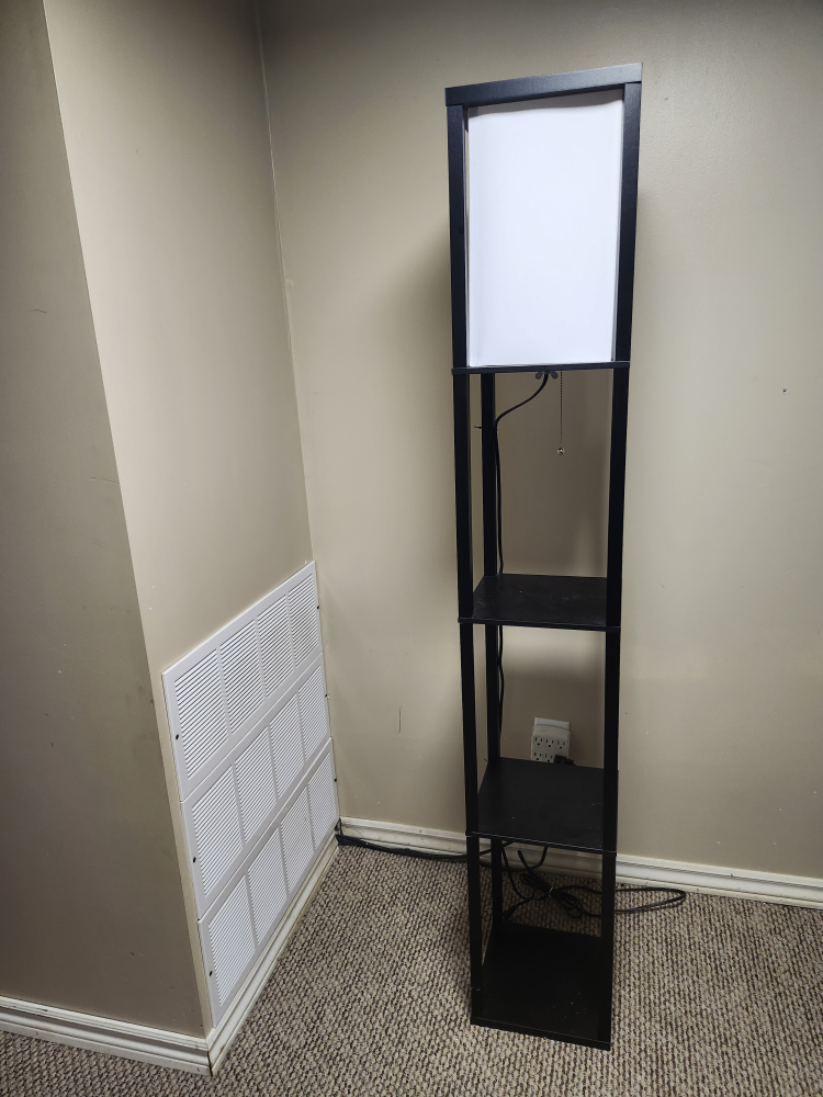Black Shelf Floor Lamp - photo 3