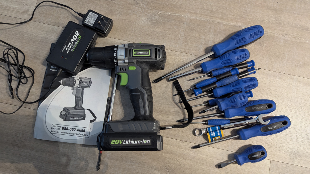 Genesis 20V Lithium-Ion Cordless Drill & Tools