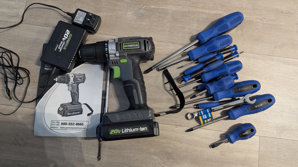 Genesis 20V Lithium-Ion Cordless Drill & Tools - photo 2