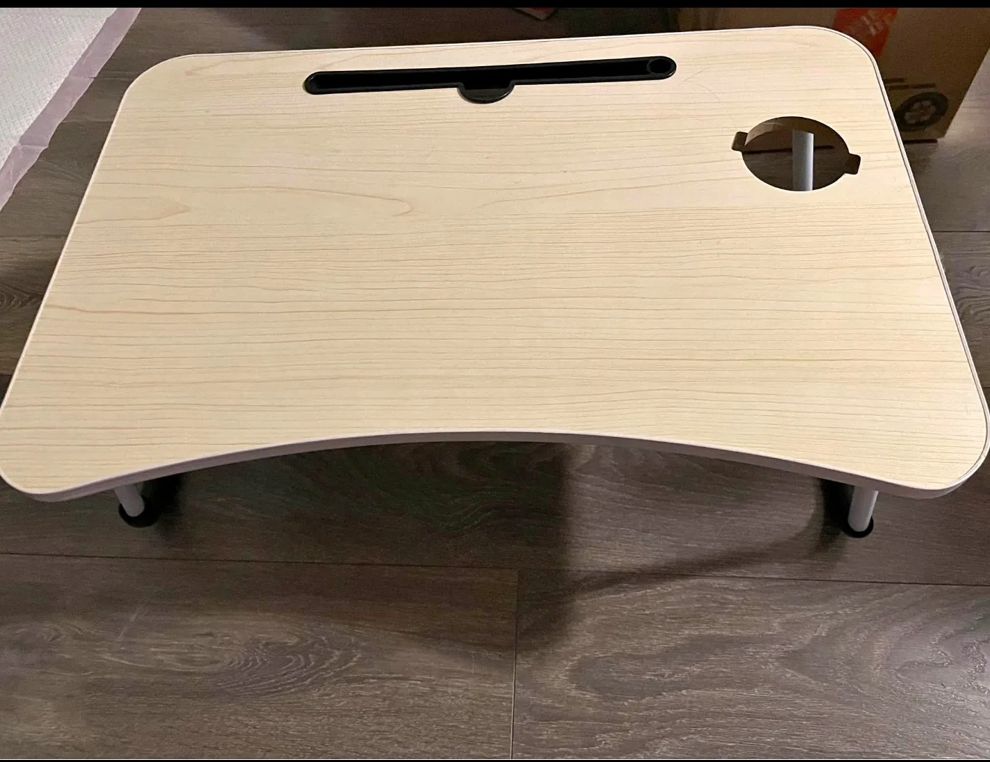 Wooden Bed Desk with Cup Holder🥕 thumbnail