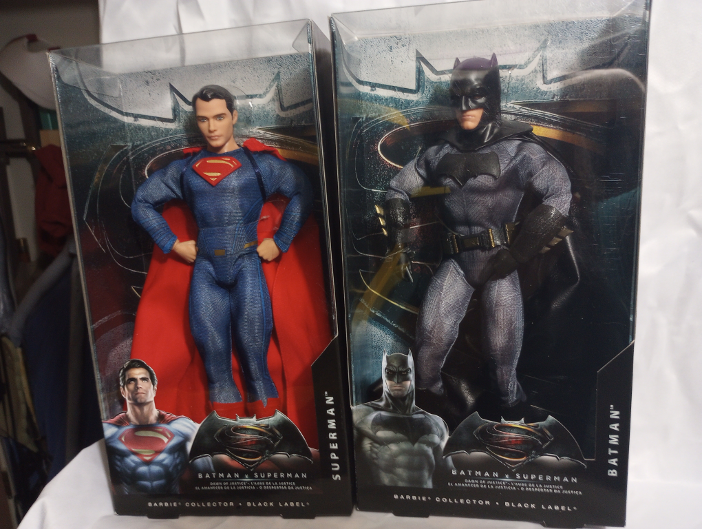 Batman v Superman Barbie Collector Black Label Dolls