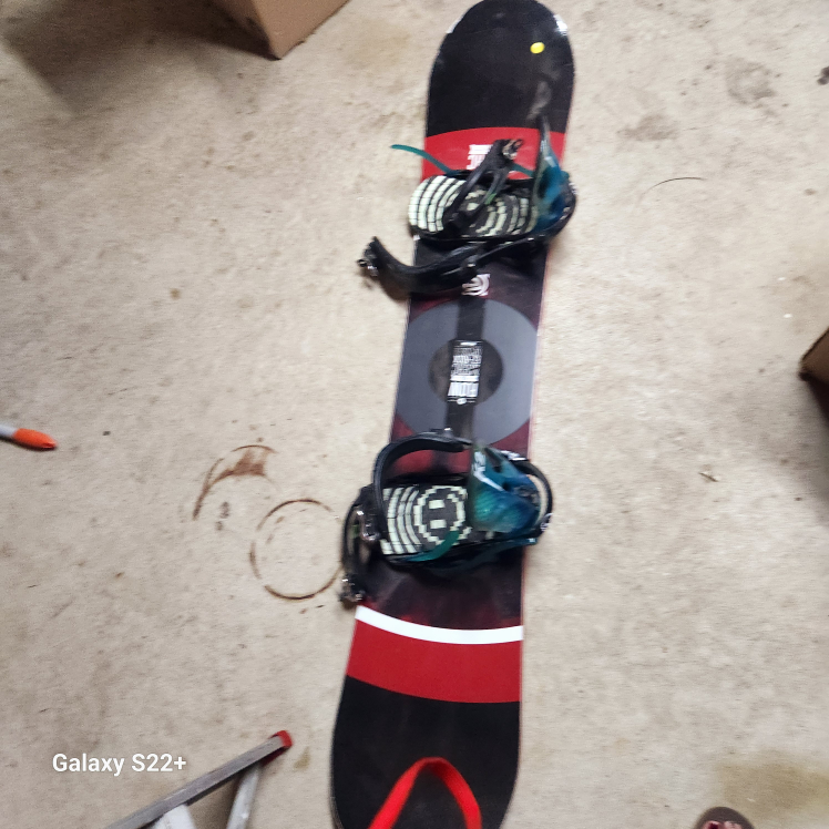 Snowboard with Bindings