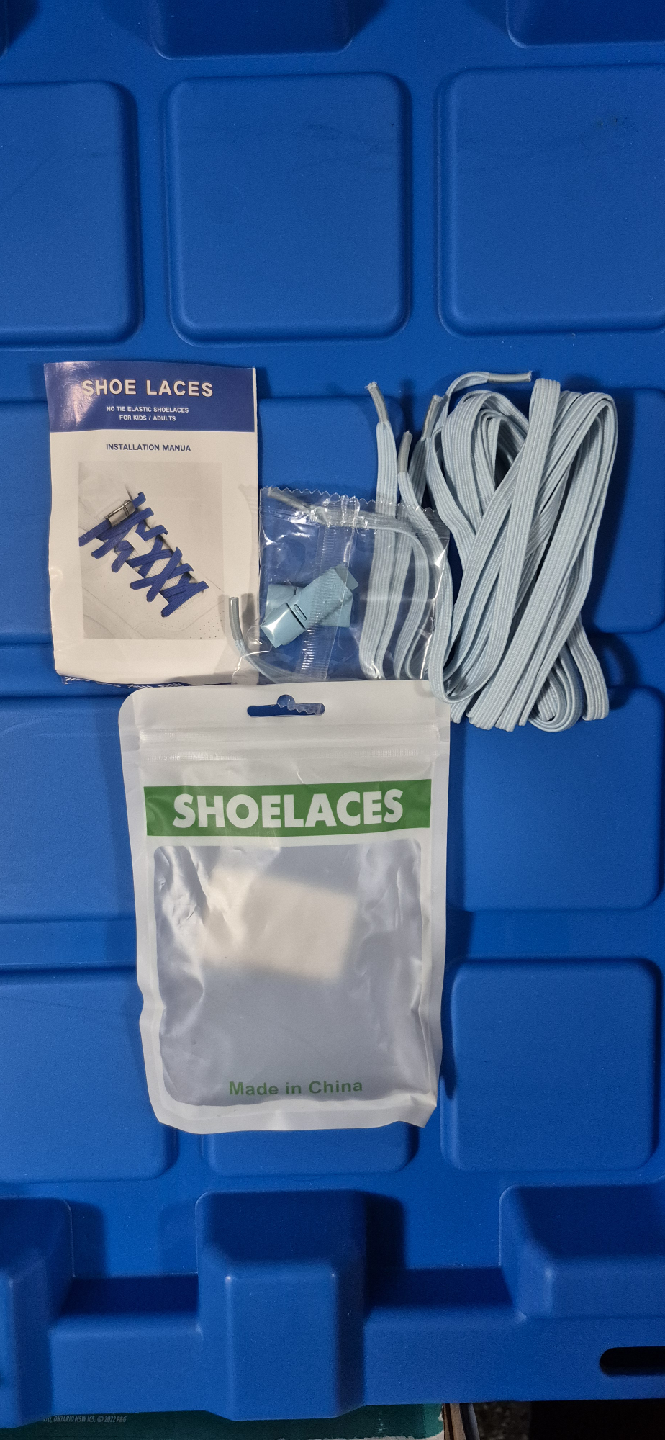 Blue No- Tie Elastic Shoe Laces - photo 2