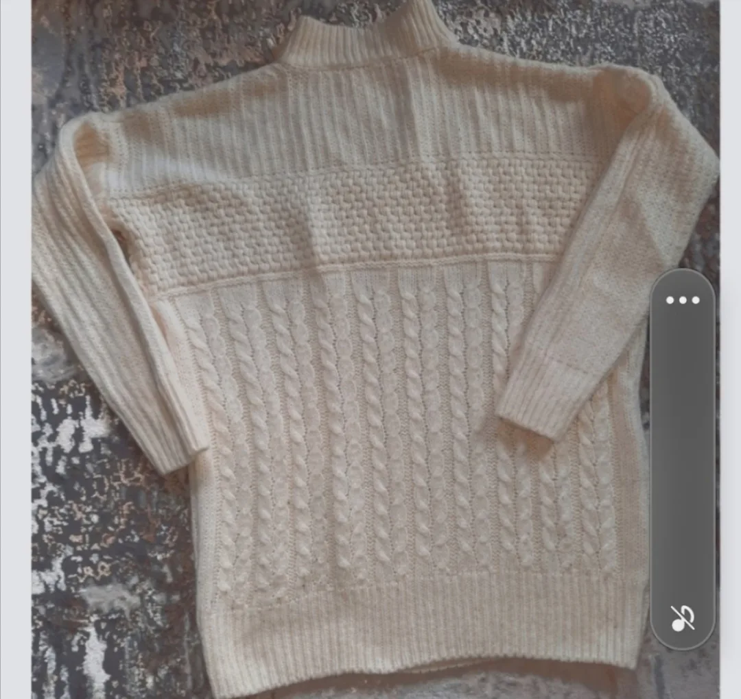 Cream Knit Sweater thumbnail