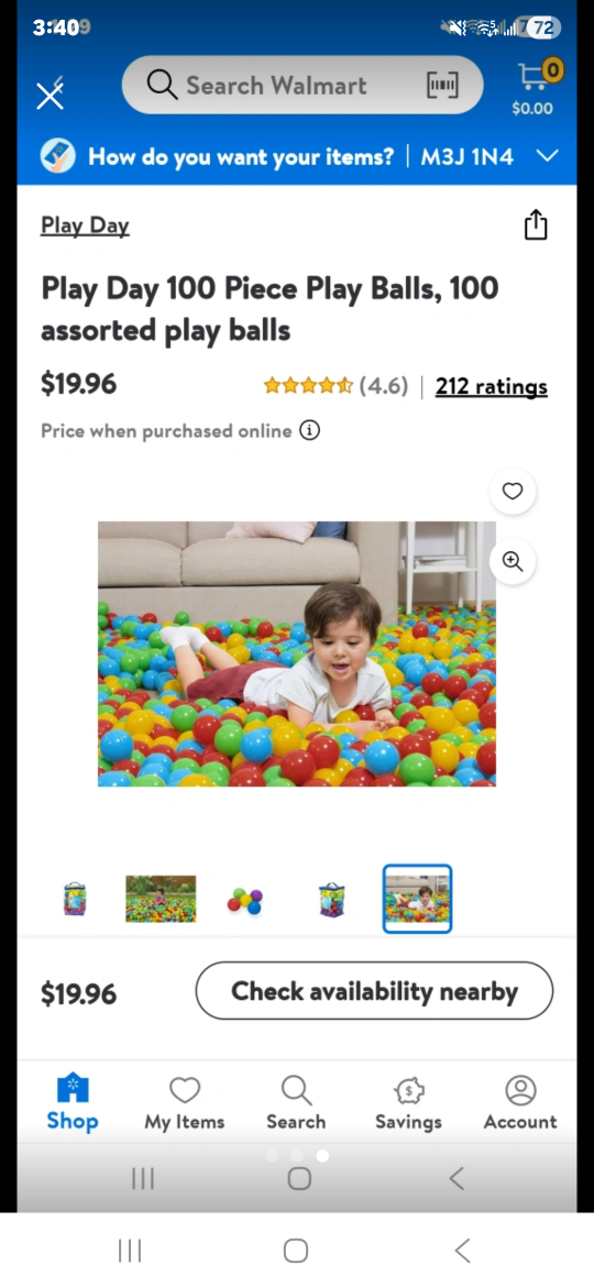 Play Day 100 Piece Play Balls (1 bag available) - photo 2