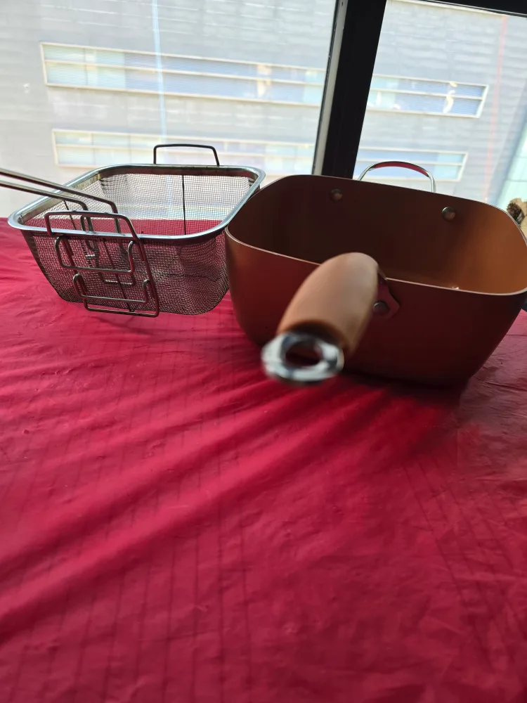 Copper Chef Fry Pan with Basket and Lid image indicator(4)