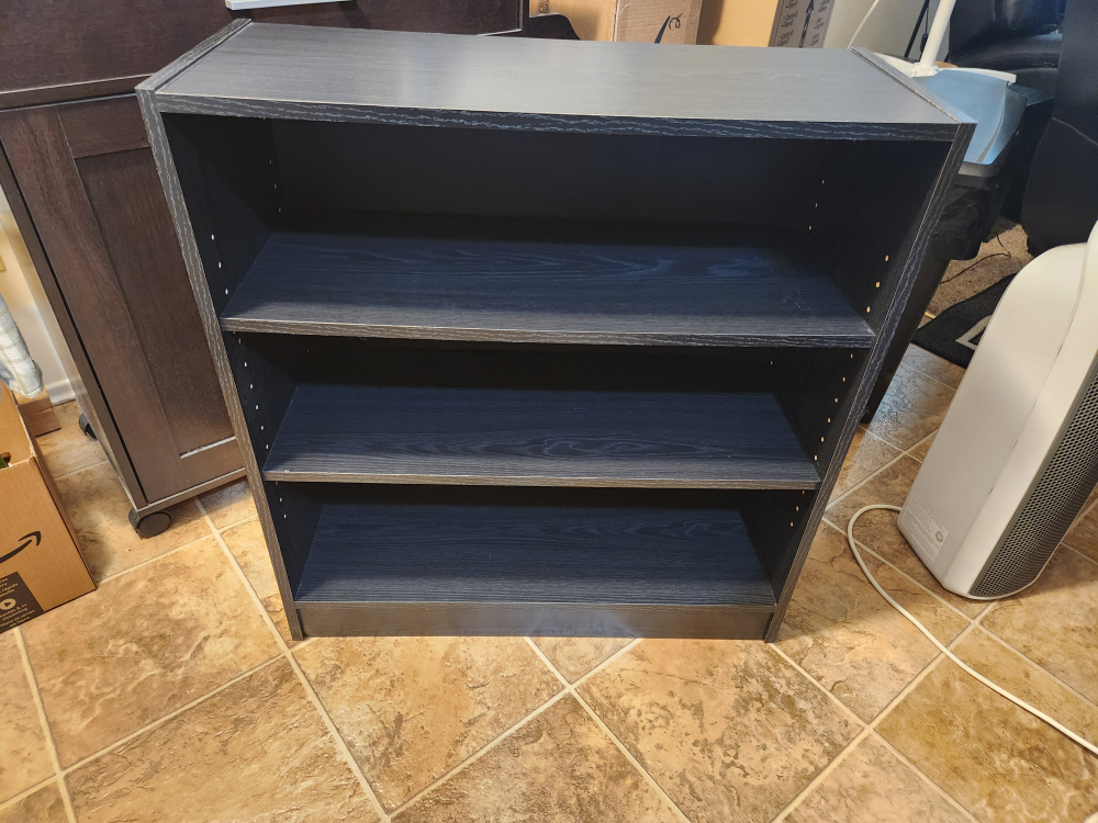 Black Wood Bookcase - photo 2