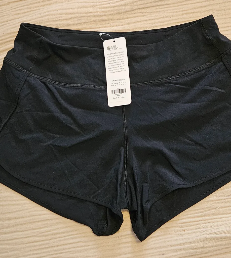 CRZ YOGA Black Sports Shorts - Size M thumbnail