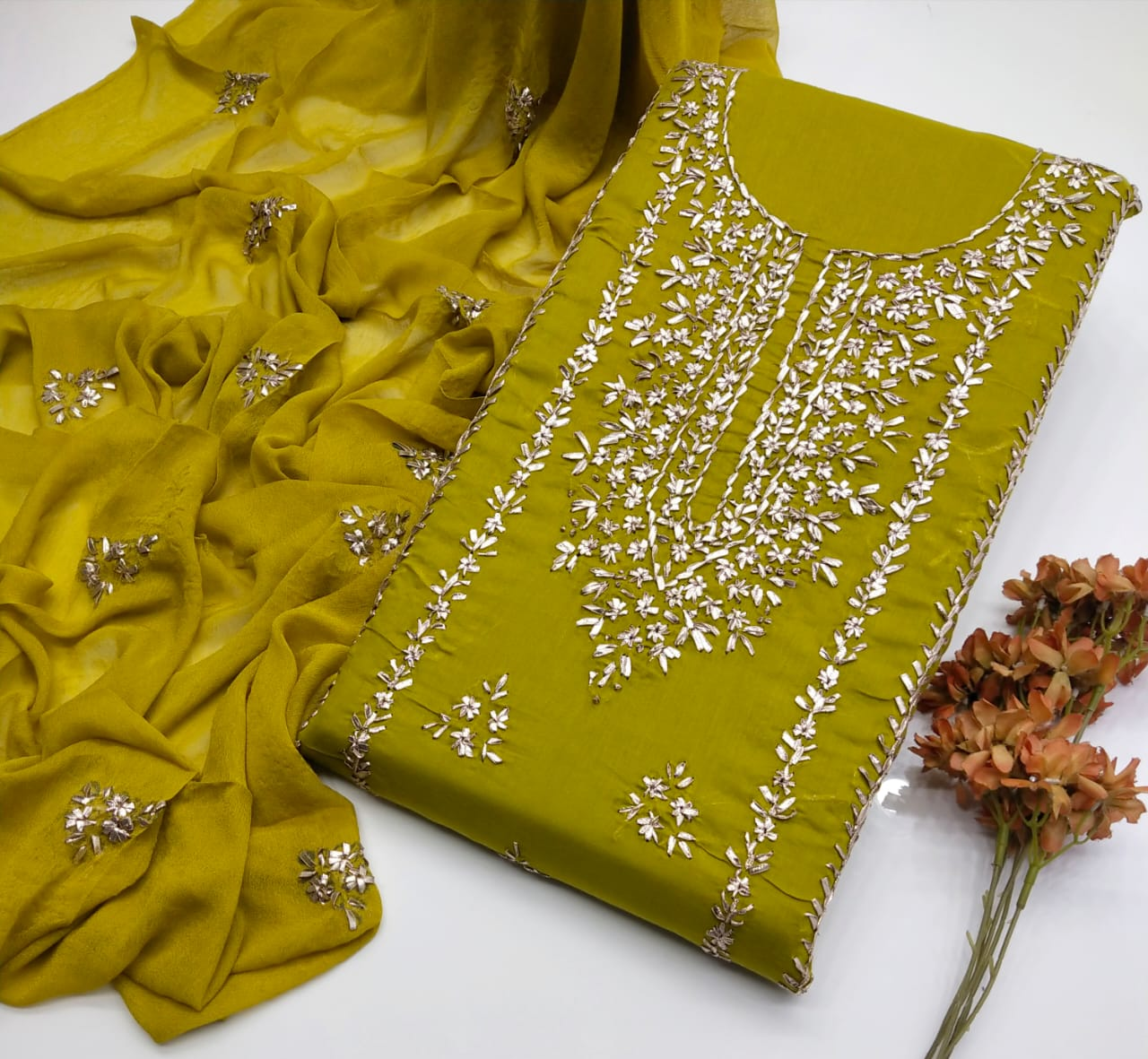 Embroidered Salwar Kameez Dress Material
