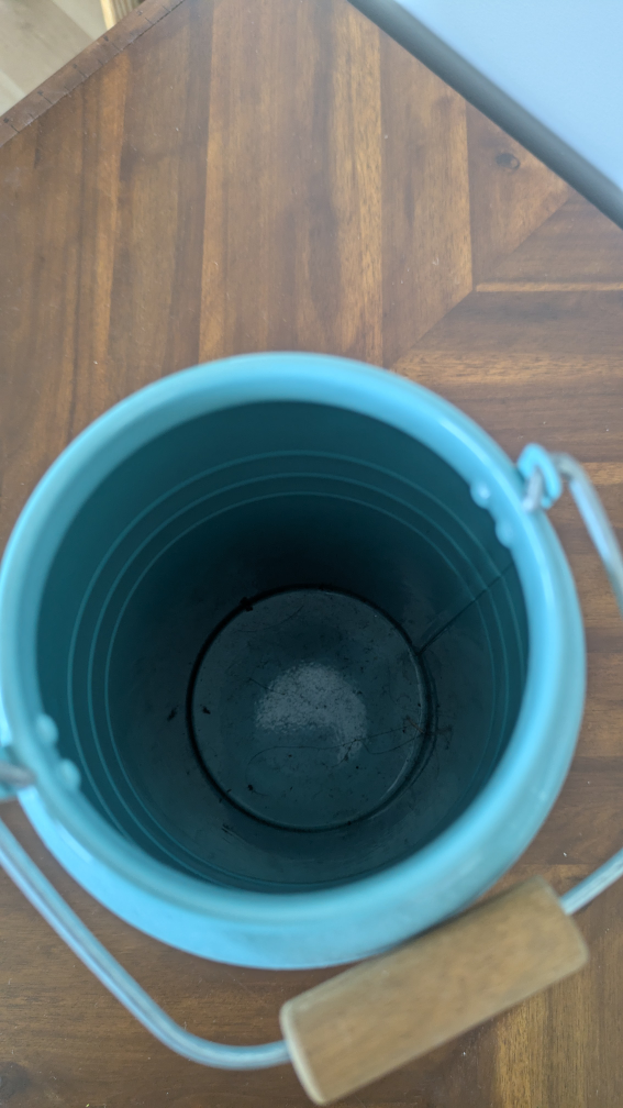 Vintage Teal Milk Can Vase Ikea - photo 2