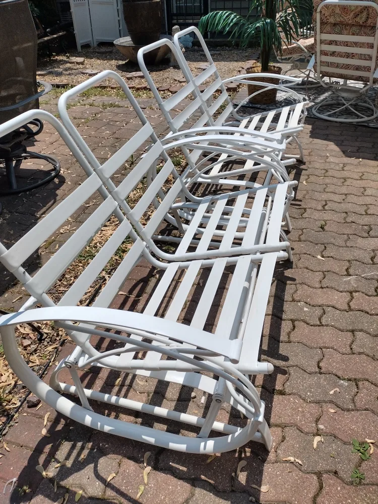 Homecrest Outdoor Patio Furniture Set 2 gliders. thumbnail