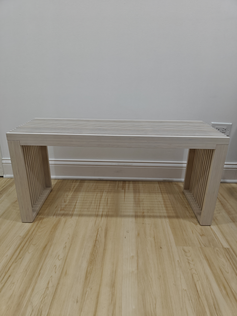 Light Wood Bench - photo 2