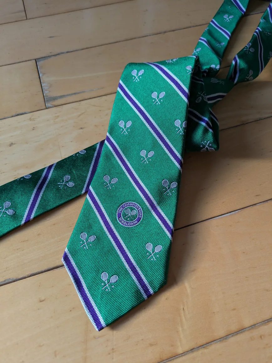 Polo Ralph Lauren Wimbledon Silk Umpire Tie - NEW image indicator(5)
