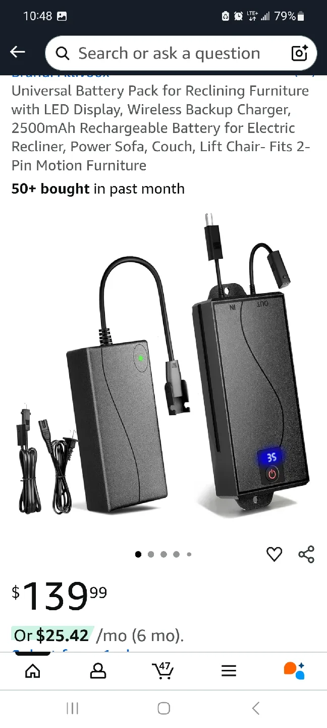 Reclining Furniture Universal Battery Pack image indicator(3)