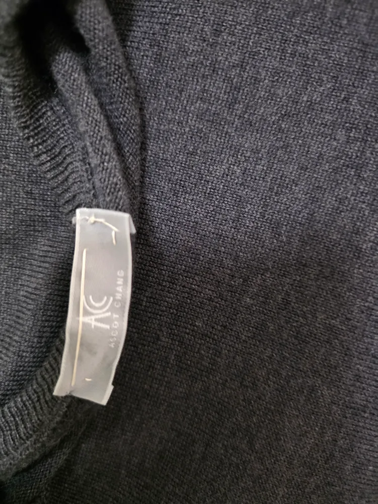 Ascot Chang Men's Grey  Crewneck wool sweater(Size 54) image indicator(3)