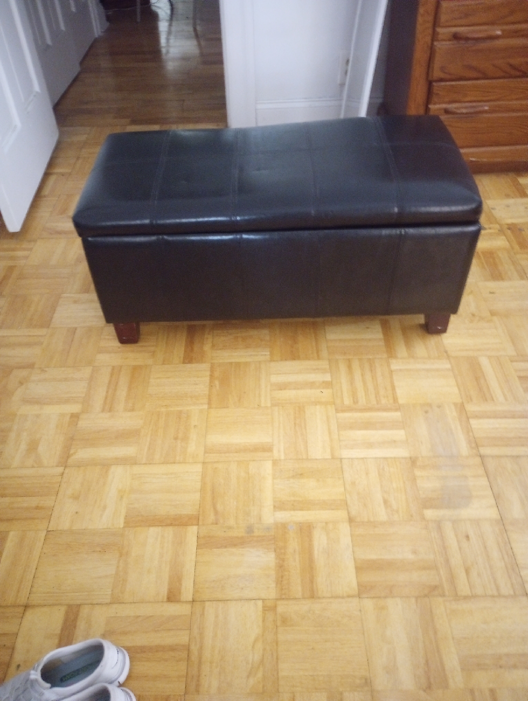 Storage Ottoman Bench - Dark Brown