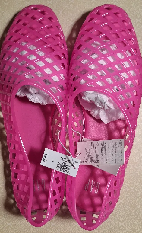 New GAP Jelly Ballet Flats - Size 10 thumbnail