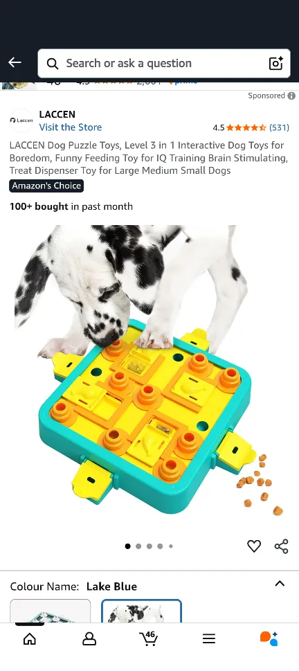 LACCEN Dog Puzzle Toy - Interactive & Fun! thumbnail