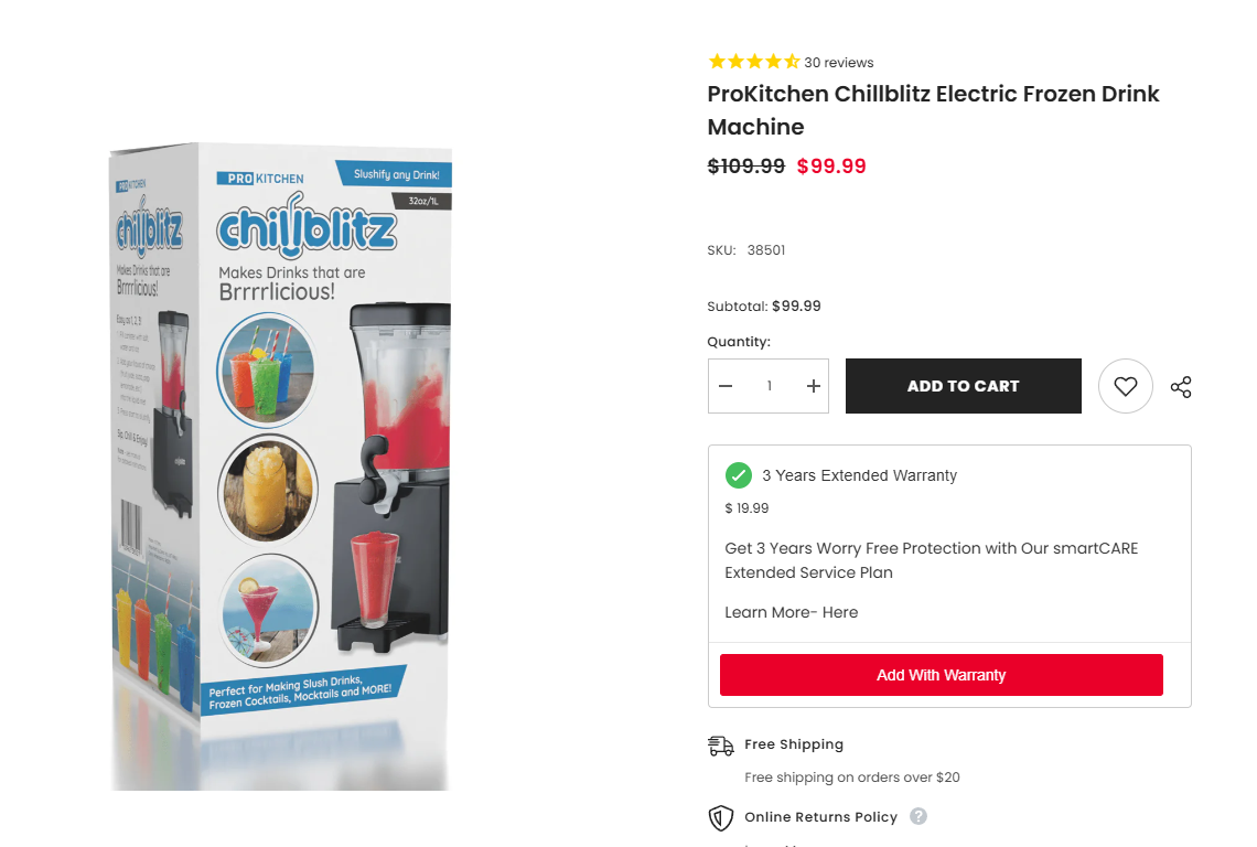 ProKitchen Chillblitz Electric Frozen Drink Machine