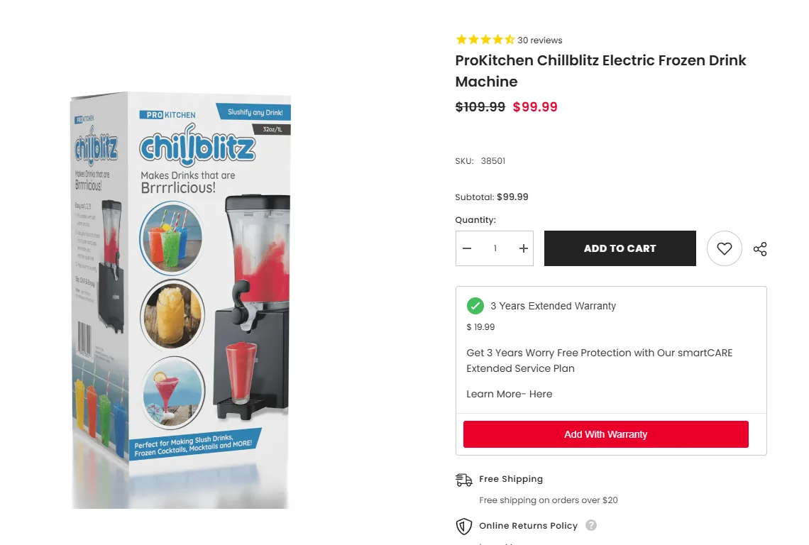 ProKitchen Chillblitz Electric Frozen Drink Machine thumbnail