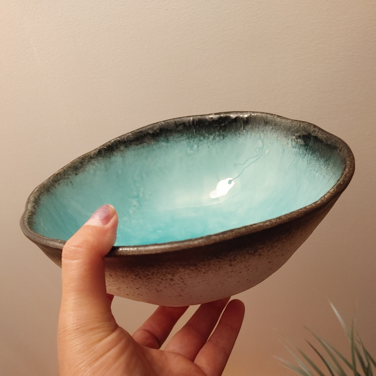 Handmade Ceramic Bowl - Turquoise - photo 5
