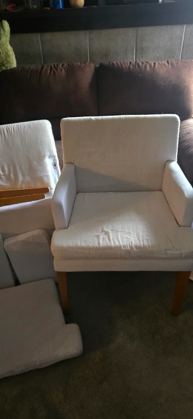 Armchairs with Cushions Set
