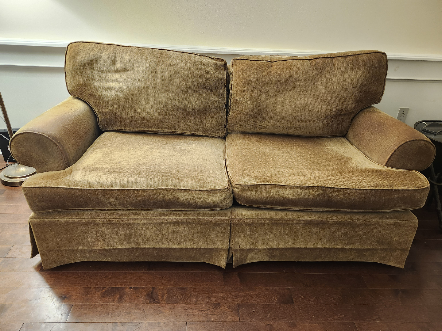 Comfortable Brown Sofa and Love Seat - photo 2