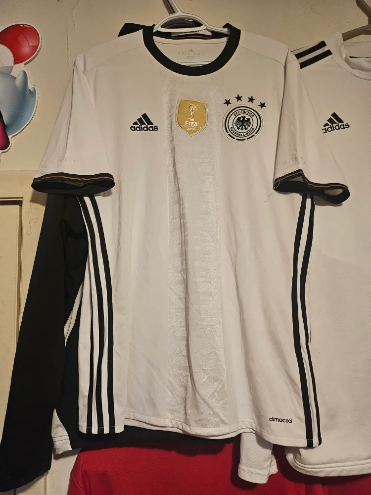 Germany 2016 EUROS adidas soccer jersey thumbnail